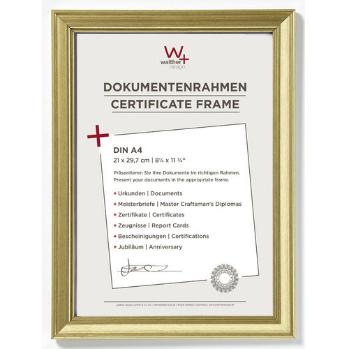 Walther Design Bilderrahmen LOUNGE in Gold, Breite: 44 cm, Höhe: 54 cm - Bild 2