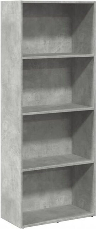 Bücherregal vidaxl in Betongrau aus Holzwerkstoff, B/T/H: 60 x 30 x 152 cm - Bild 1