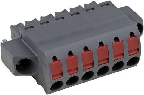 PTR Hartmann Leiterplattensteckverbinder Polzahl 12, Rastermaß 3.5mm, grau, 54561122401D - Bild 1