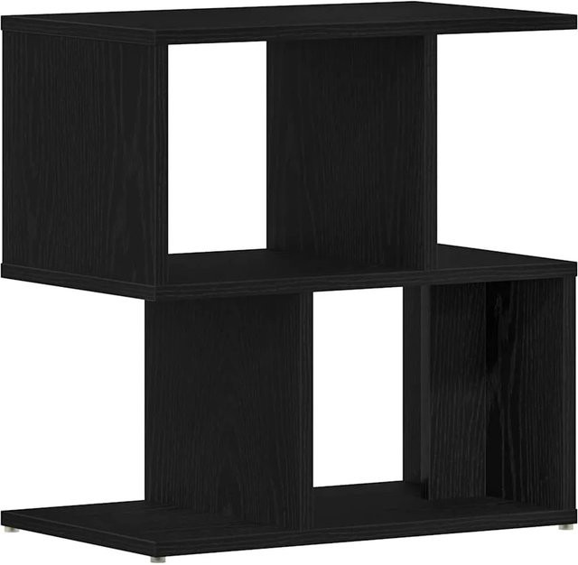 vidaXL Nachttisch in Schwarzer Eiche aus Holzwerkstoff, modern, B/T/H: 50 x 30 x 51,5 cm - Bild 1