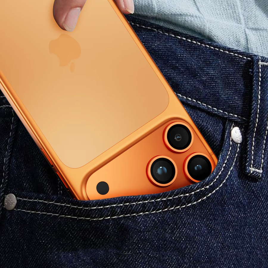 Objektivschutzhülle aus Metall und gehärtetem Glas für Apple iPhone 17 Pro Max und iPhone 17 Air, Farbe: Schwarz/Orange - Bild 6