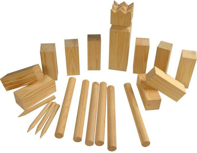 BUFFALO Wikinger Kubb-Spiel aus Holz für 2-12 Spieler - Bild 1