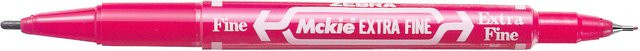 ZEBRA Permanent Marker Mckie in Rot mit feiner Spitze - Bild 1