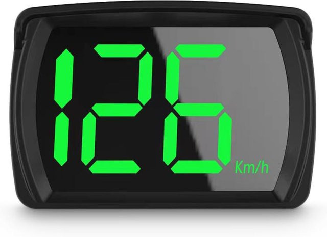 Meiteai-Car&Motor Y03 GPS Digital Tacho Auto HUD Head Up Display mit LCD und großer Schrift in Grau - Bild 1