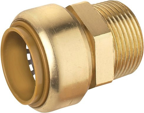 Cornat Nippel aus Messing in Goldfarben mit 3/4 Zoll - Bild 1