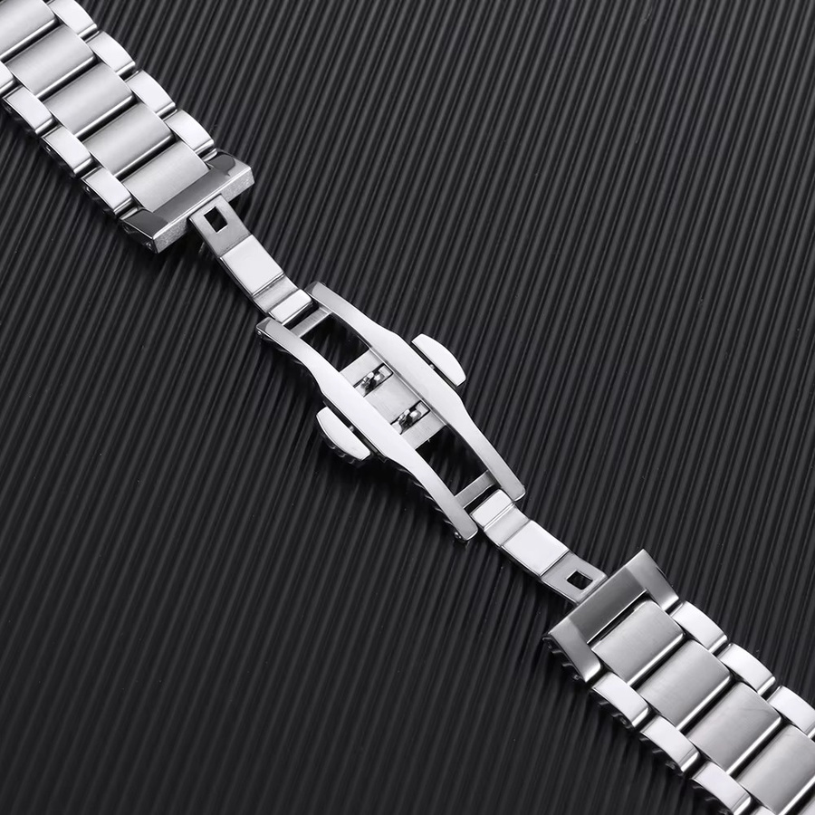 Uhrenarmband Edelstahl, Silber, Unisex - Bild 2