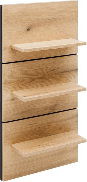 Mömax Wandboard Mateo in Schwarz und Eichefarben mit Rückwand - Bild 1