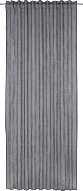 Modern Living Fertigvorhang Ramona halbtransparent in Anthrazit Grau B: 135 cm, H: 245 cm - Bild 1