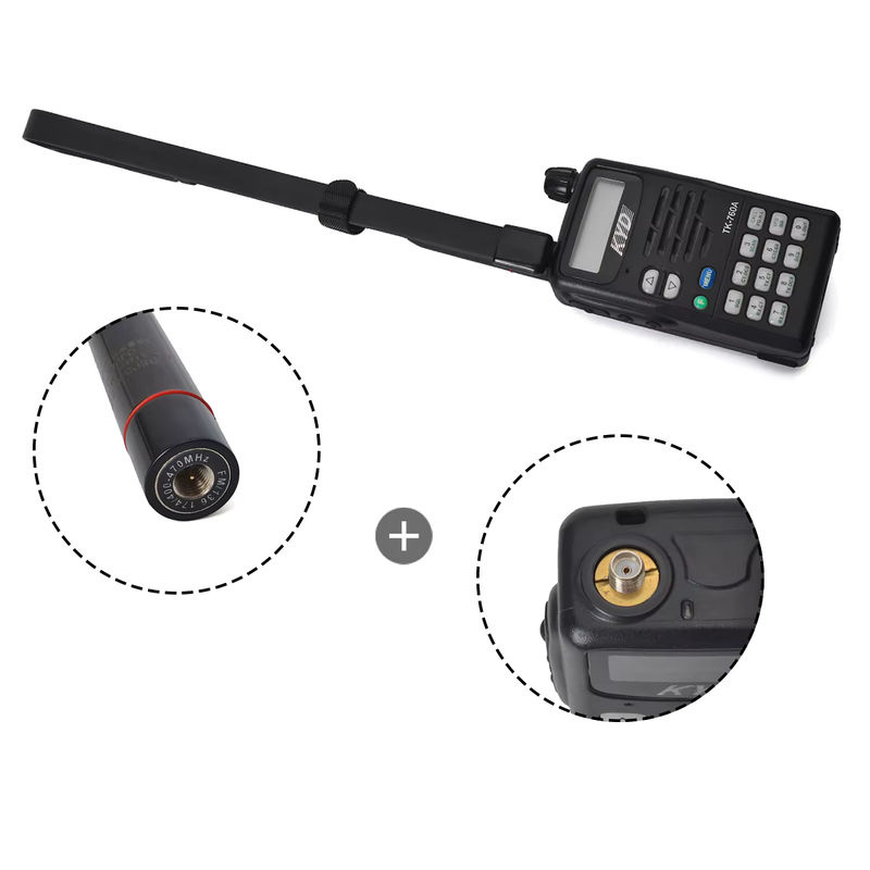 YNIBST Dualband-Schwanenhals-Taktische-Antenne 144/430 MHz mit SMA-Stecker in Schwarz für YAESU VX-1R, VX-2R, VX-3R und Baofeng BF UV3R - Bild 4