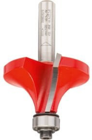 Bosch Expert Abrundfräser für Holz in Rot, Durchmesser: 8 mm, Schnittbreite: 44,4 mm, Radius: 15,9 mm, Aufnahme: 22,2 mm, Gesamtlänge: 64 mm - Bild 1