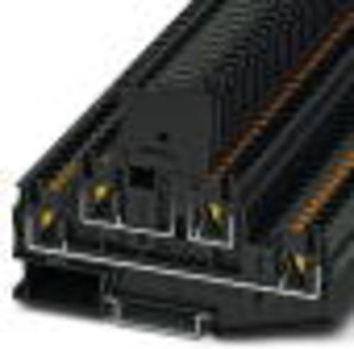 Phoenix Contact 3211888 Sicherungsdurchführungsklemme mit Push-Lock-Federanschluss, Schwarz, 50 Stück - Bild 1