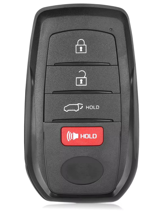 keyecu Smart Remote Auto Schlüsselanhänger DIYKEY B3N2K2R für Toyota Land Cruiser 2022 2023 2024 2025, 433 MHz, 8A Chip P4 BA, Schwarz - Bild 4