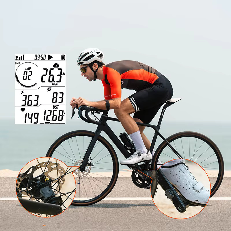 COOSPO BK9 Fahrradgeschwindigkeits- und Cadenzsensor in Schwarz mit Bluetooth 5.0 und ANT+ Technologie, IP67 wasserdicht, kompatibel mit Zwift, Rouvy und Peloton - Bild 3