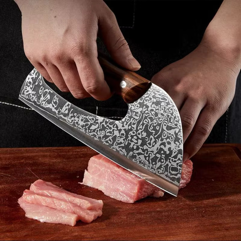 InLeung Multifunktionales Chefkoch Kochmesser aus Holz für Fleisch und Gemüse - Bild 4