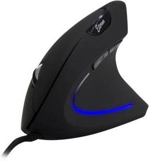 Inter-Tech Eterno KM-206WR Ergonomische Vertikalmaus in Schwarz mit USB-A Anschluss - Bild 1