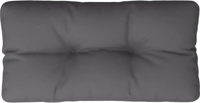 vidaXL Palettenkissen Anthrazit aus Polyester, wasserabweisend und UV-beständig, B/T/H: 80 x 40 x 12 cm - Bild 1