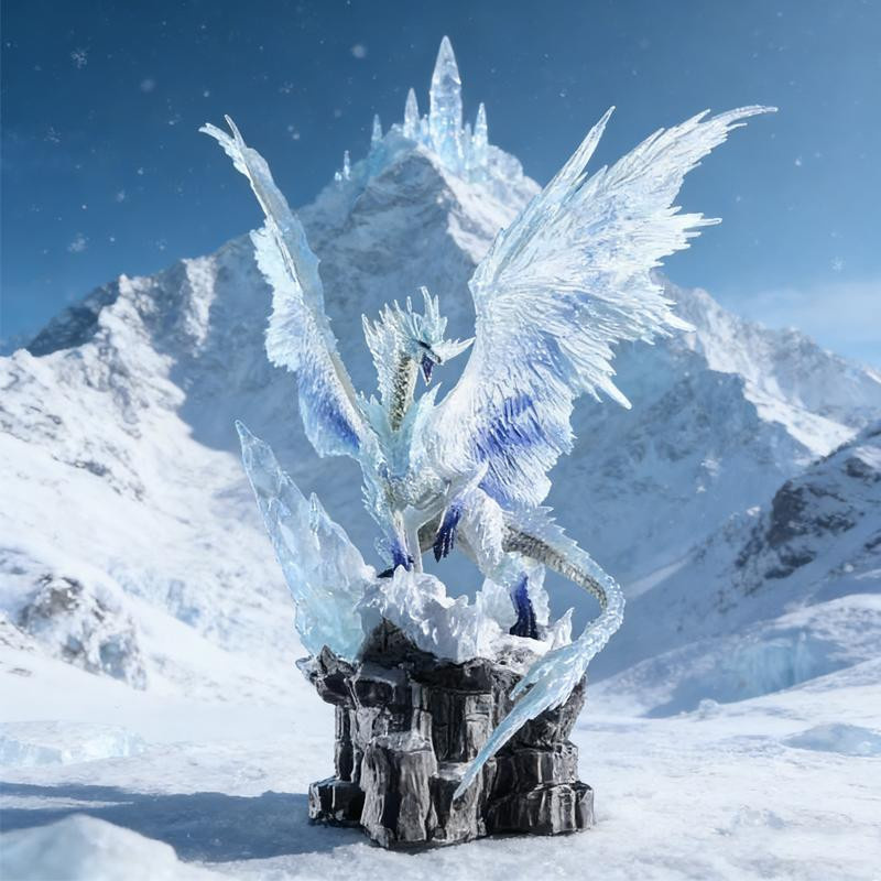 Yiran toy 1 Monster Hunter Nergigante World Ice Actionfigur PVC - Bild 2