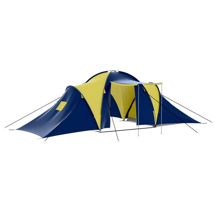 vidaXL Camping-Zelt für 9 Personen in Blau und Gelb 90413 - Bild 2