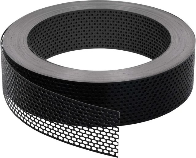 Daprona Vogelschutzgitter Lüftungsband aus Aluminium in Schwarz, Breite: 8 cm, Länge: 60 m - Bild 1