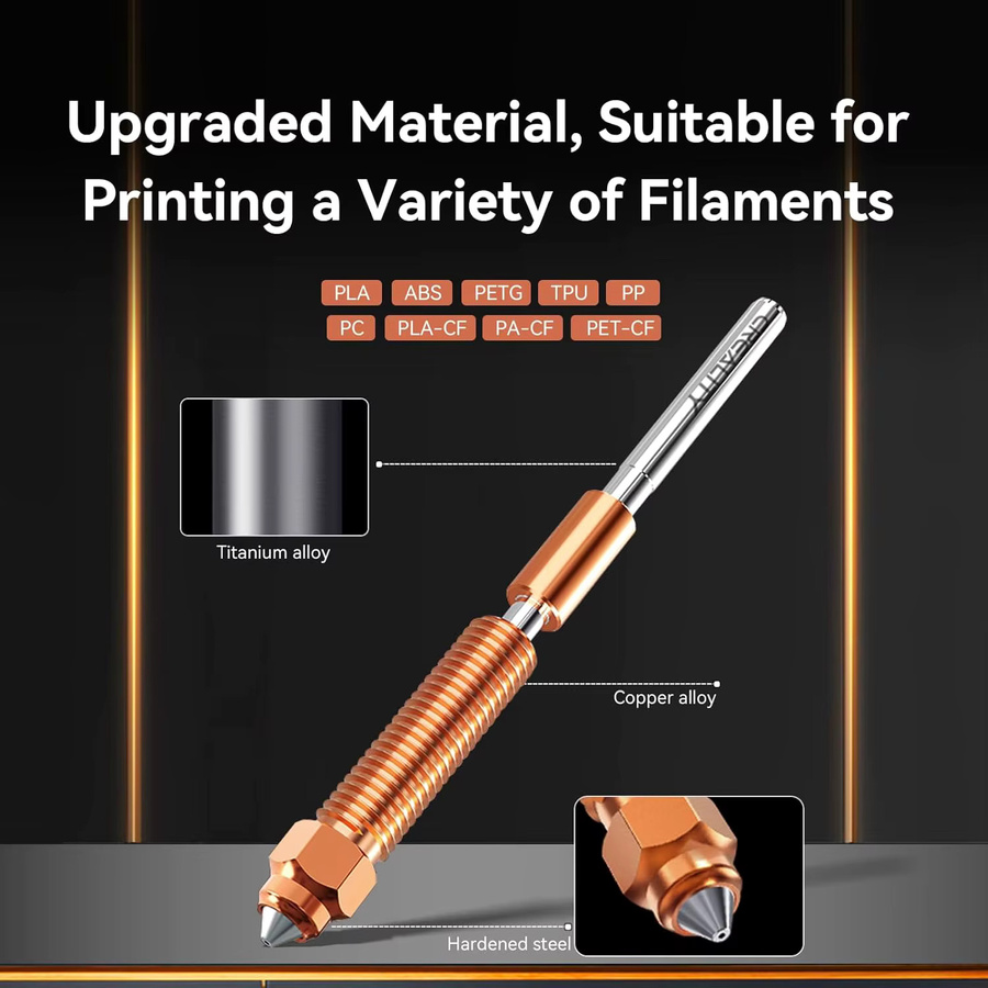 Creality Hotend Upgrade Kit für K1, K1 Max und K1C Serie mit Keramik-Heizblock für bis zu 300 °C und 600 mm/s - Bild 2