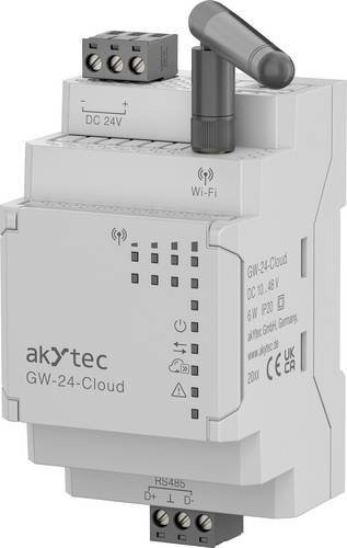 AkYtec GW-24-Cloud 148565 Sicherheits-Gateway 24 V/DC in Weiß mit Wi-Fi, Ethernet/LAN und Cellular - Bild 1