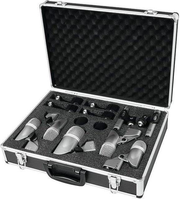 Omnitronic Dynamisches Ansteck-Instrumenten-Mikrofon mit XLR-Anschluss in Schwarz - Bild 1