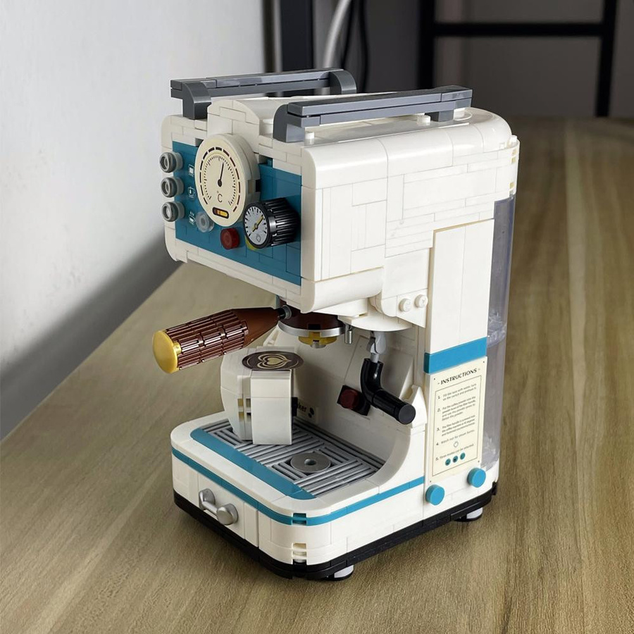 KNEW BUILT Klassische Kaffeemaschine Modell Mini, Bausteine, ab 3 Jahre - Bild 5