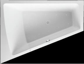 Duravit Whirlwanne Paiova in Weiß mit Air-Sys Luftdüsen, Eckwanne mit linksseitigem Einstieg, B/T: 180 x 140 cm - Bild 1