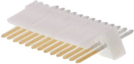 Molex Einbau-Stiftleiste Standard in Weiß mit 13 Polen und 2,54 mm Rastermaß - Bild 1