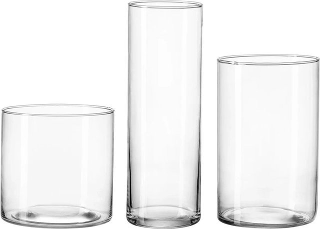 Ritzenhoff & Breker Leonie Vasen-Set 3-teilig aus Glas in Transparent - Bild 1