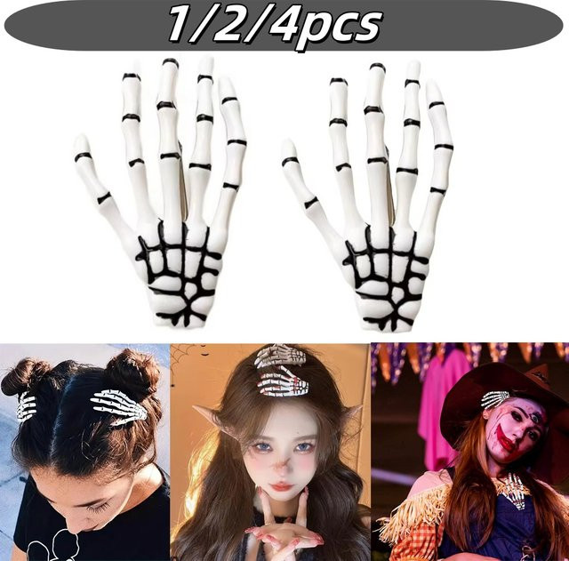 YOCITY Haarspange Skelett-Hand, Halloween Horror Party Zubehör - Bild 1