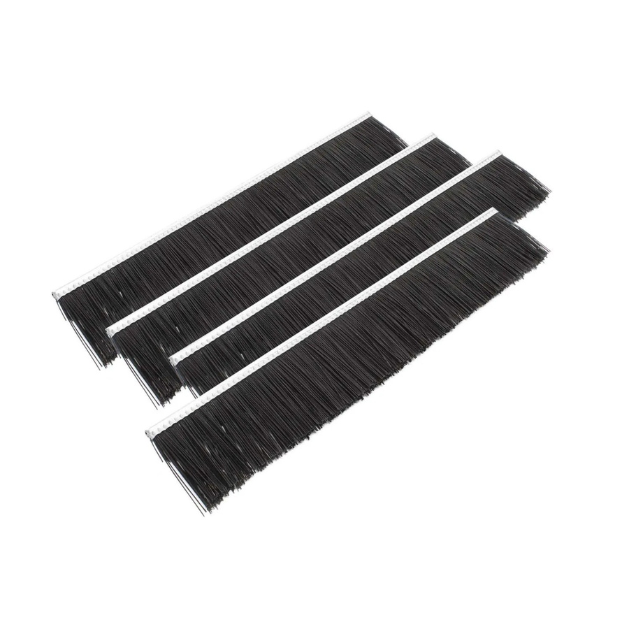 Wiltec 4er Set Ersatzbürsten in Schwarz für Rasenkehrmaschinen und Laubsammler, Breite: 62 cm - Bild 2