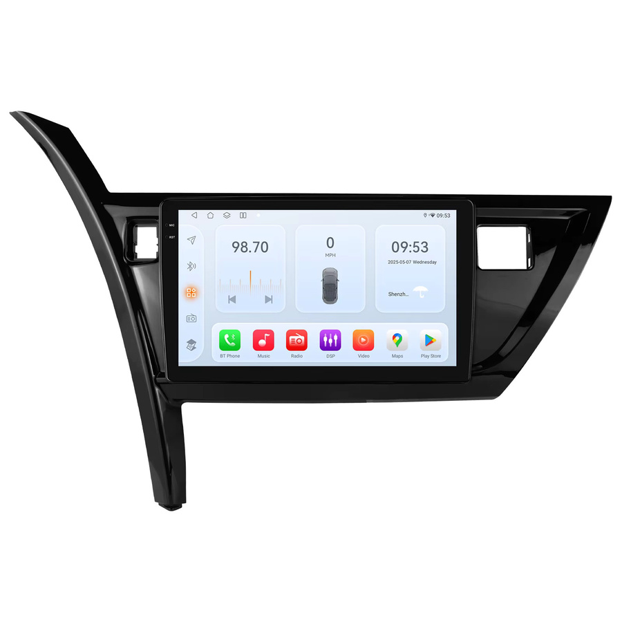 Hizpo 2DIN Android Auto Radio für Toyota Corolla Auris 2013-2016 mit Carplay, 4G, GPS und 360 Kamera in Schwarz - Bild 5
