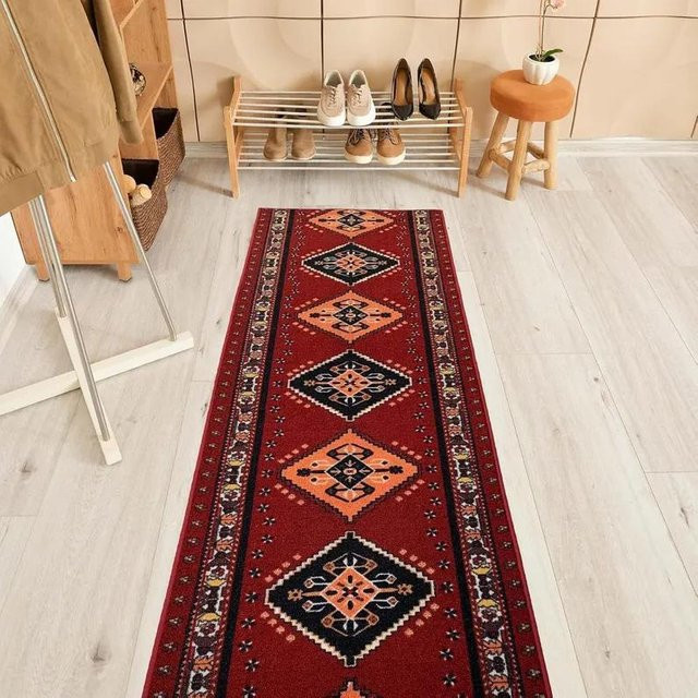 Bunter geometrischer Läuferteppich Lodestar in Boho-Design, abstrakt und mehrfarbig, B/B: 40 x 120 cm - Bild 1