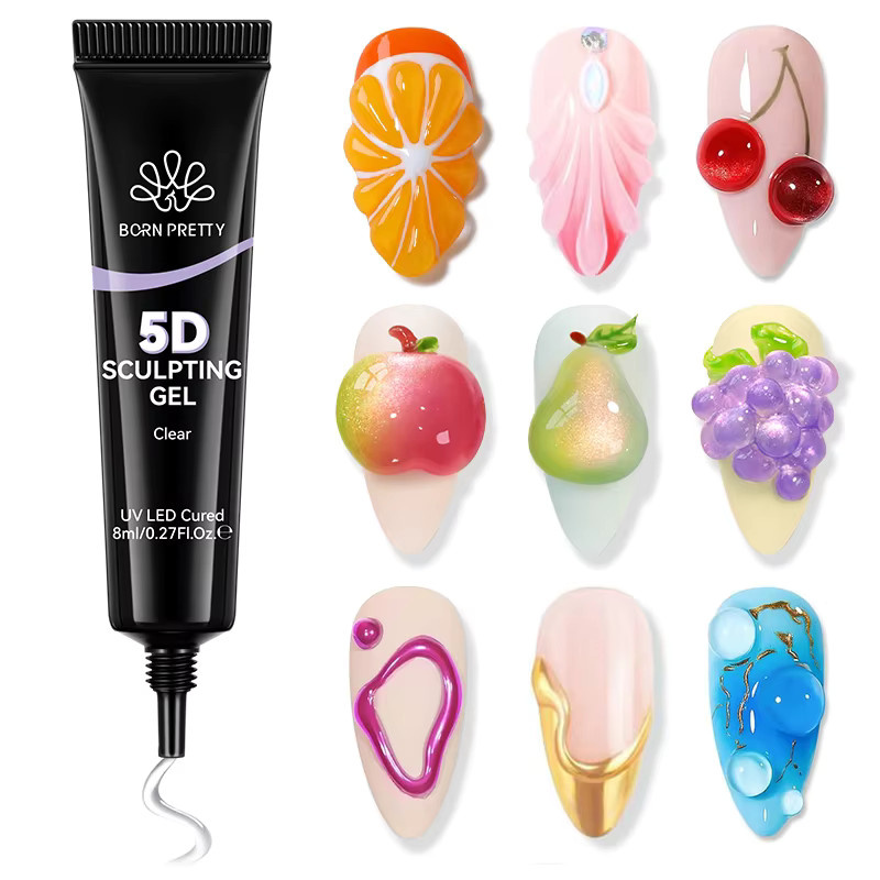BORN PRETTY 5D Sculpting Gel, Clear, Glänzend - Bild 2