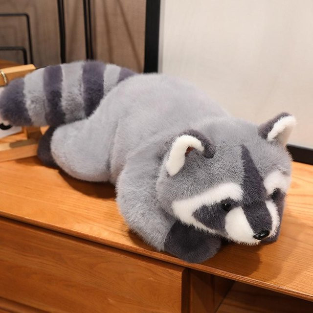 Kidsly Waschbär-Plüschtier, Tierpuppe, 45cm, ab 3 Jahre - Bild 1