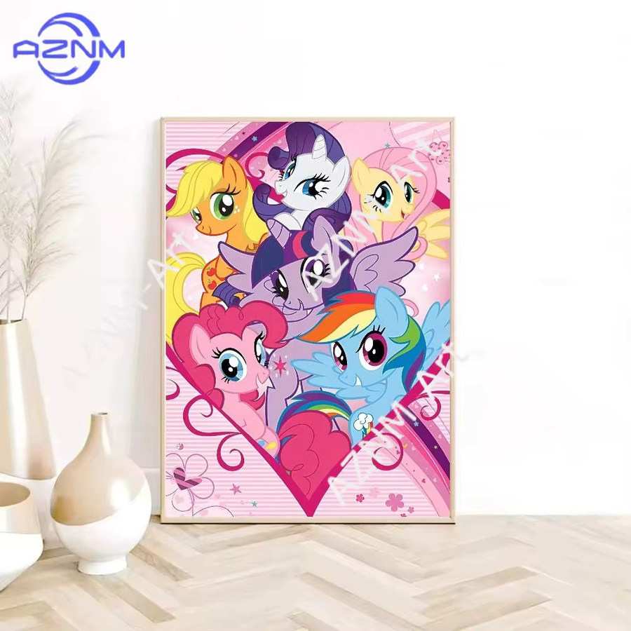KAYOU Cartoon My Little Pony Poster, wasserfeste Illustration in Mehrfarben für deine Wanddekoration - Bild 2