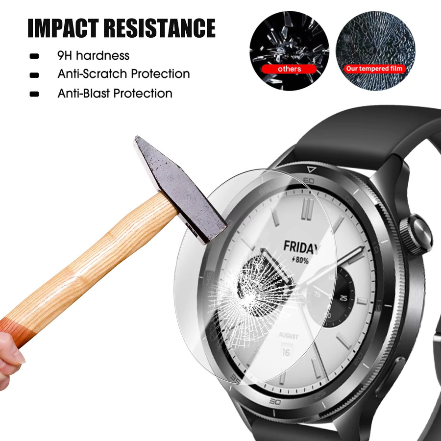 Xiaomi Displayschutzfolie aus gehärtetem Glas für Watch S4 41mm, transparent - Bild 4