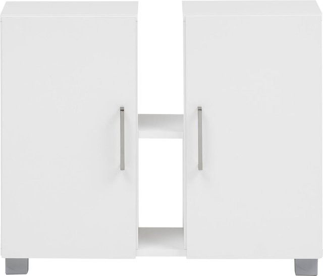 Schildmeyer Waschbeckenunterschrank für das Badezimmer mit 2 Schranktüren in Weiß - Bild 1
