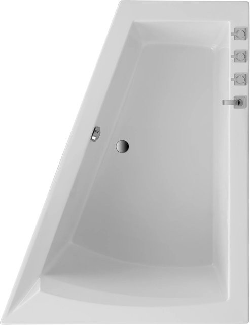 OTTOFOND Eckwanne asymmetrisch in Weiss, Breite: 135 cm, Höhe: 50 cm, Tiefe: 175 cm, rechtsseitig - Bild 1