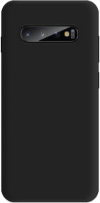 eSTUFF Silikon-Hinterabdeckung für Samsung Galaxy S10 in Schwarz - Bild 1