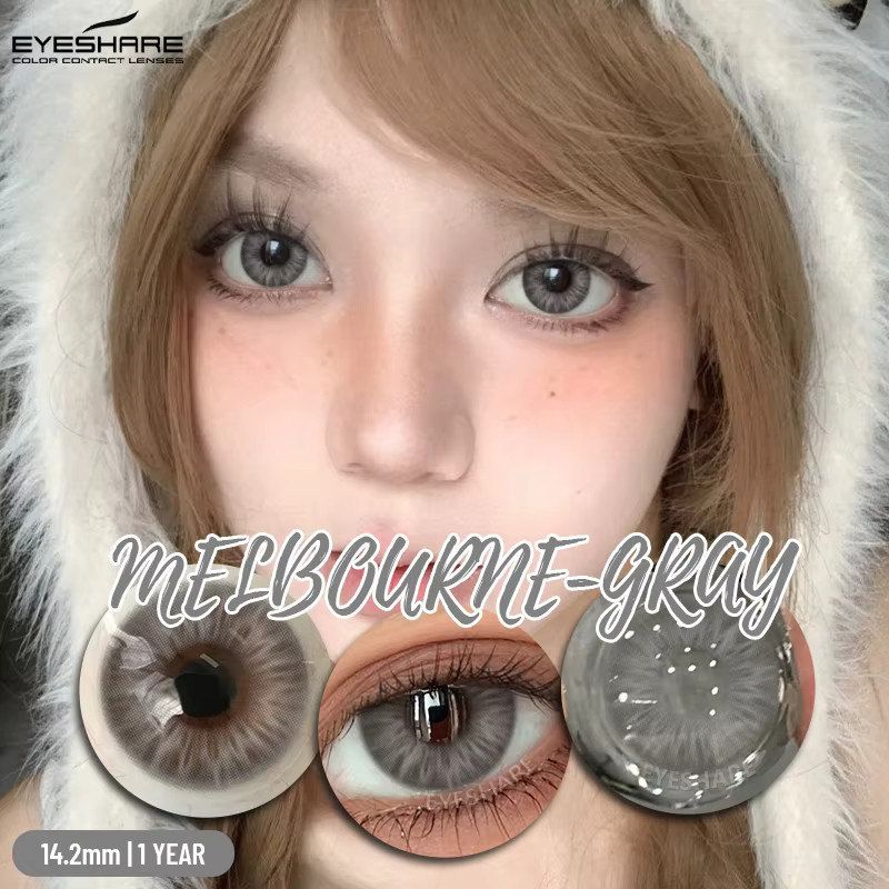 EYESHARE Schwarze Kontaktlinsen, 1 Paar, Unisex - Bild 3