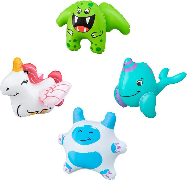 Bestway Puffy Pals Bade-Spielzeug ab 4 Monate 4-teiliges Set - Bild 1