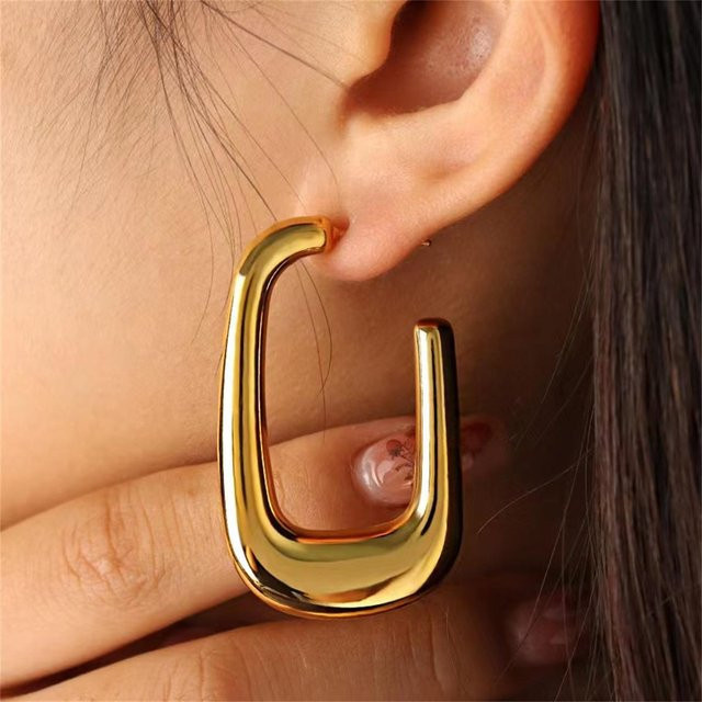 amofa Creolen, vergoldet, Gold, Damen - Bild 1