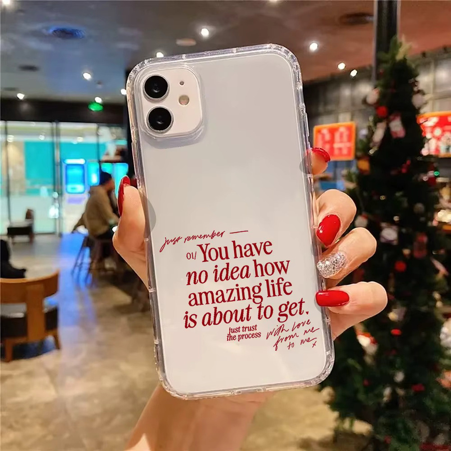 Transparente iPhone Hülle mit rotem Valentinstags-Zitat und christlichem Design für iPhone 17 Pro Max, 16, 15, 14, 13, 12, 11, X, XS, XR, 7, 8 Plus - Bild 2