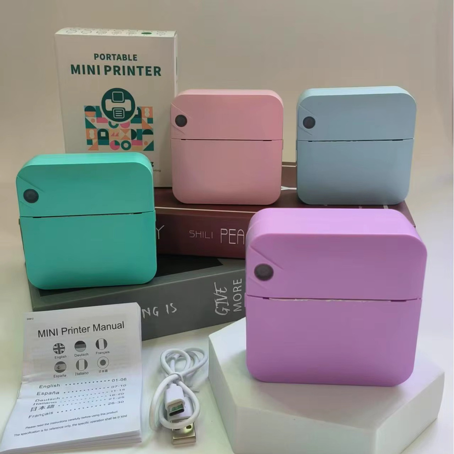HIOHYU Tragbarer Thermodrucker für Fotos und Notizen, Tintenloser Taschen-Minidrucker kompatibel mit iOS und Android - Bild 2