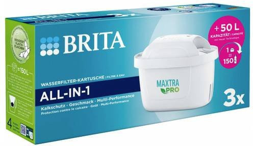 Brita MAXTRA PRO ALL-IN-1 Wasserfilter-Ersatzkartuschen, 3er Pack, Weiß - Bild 1