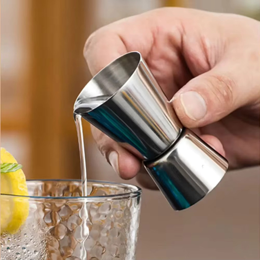 YOCITY Cocktail Messbecher Jigger aus Edelstahl in Silber für Bar und Küche mit 30 ml - Bild 4