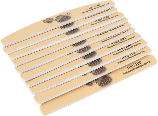 Koogeelife Nagelfeile, 10 Stück, doppelseitig, beige - Bild 1