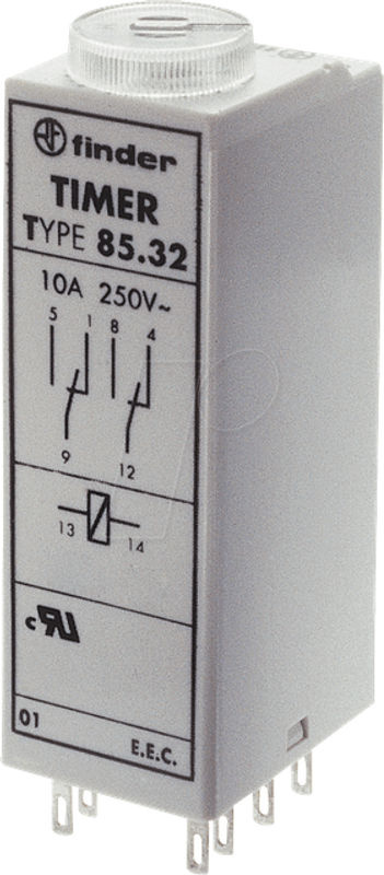 Finder Miniatur-Zeitrelais 85.02.0.012.0000 in Grau - Bild 2